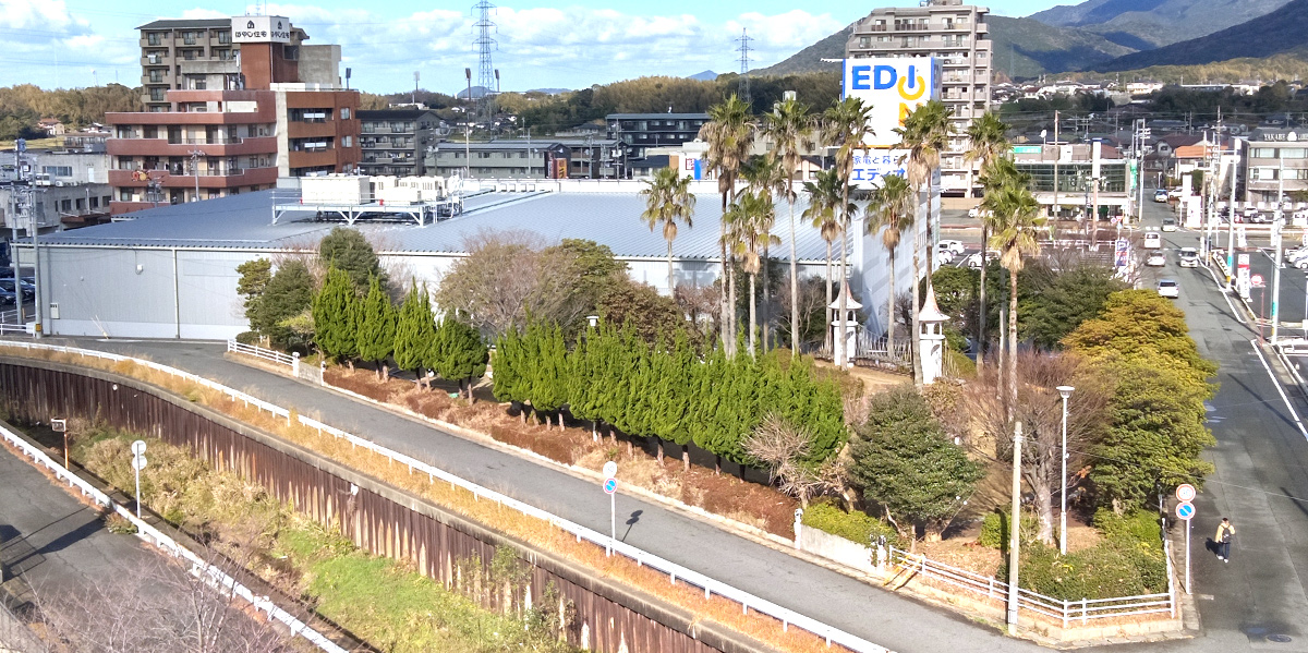 ホテルプラザアネックスVIPの窓から見た風景